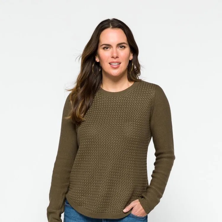 Lefty Me Josey Elbow Patch Sweater Olive Green Lefty Me Josey Elbow Patch Sweater Olive Green